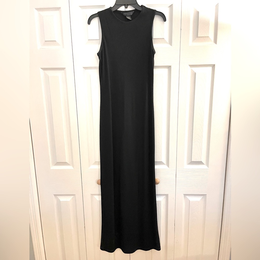 Express Black Maxi Dress size 1/2 Sleeveless